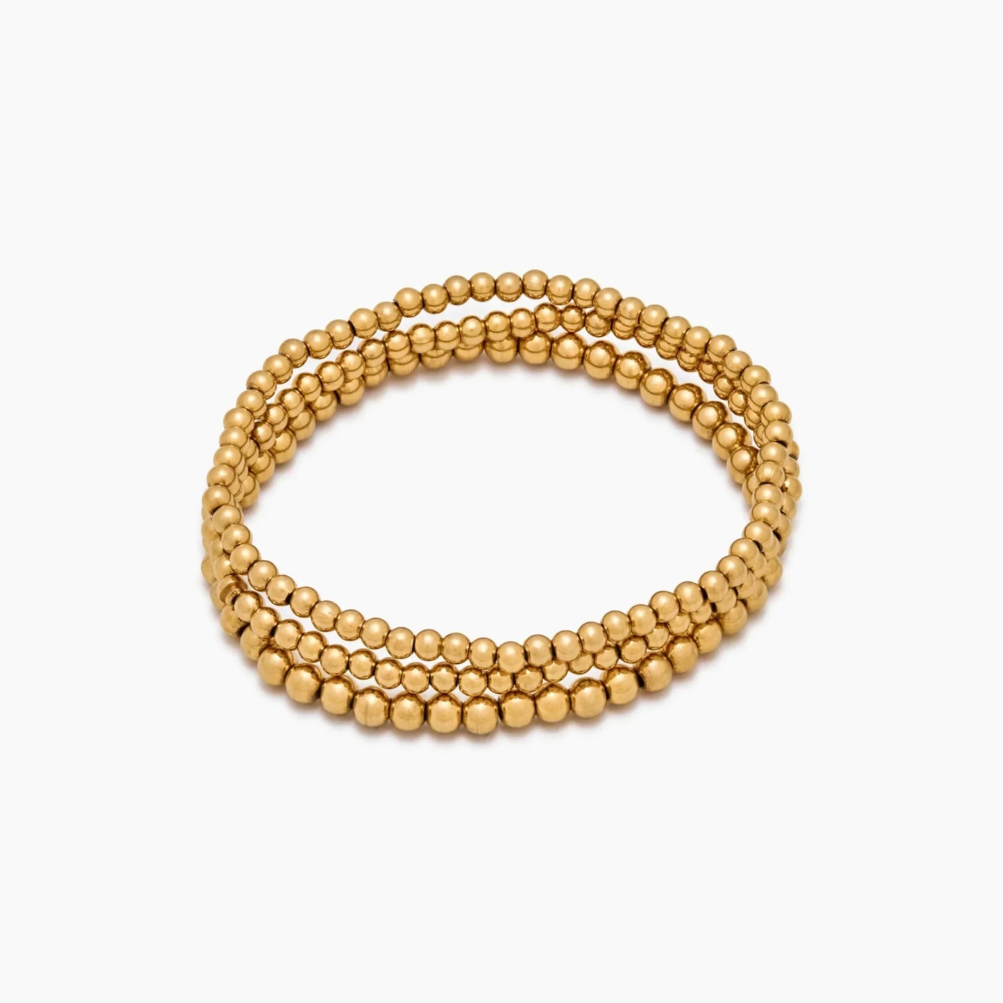 433 Goldenes Perlenarmband-Set