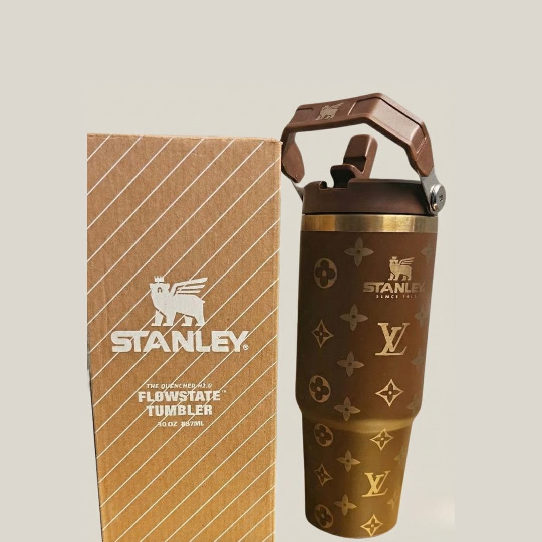 Premium LV Flip-Straw Tumbler