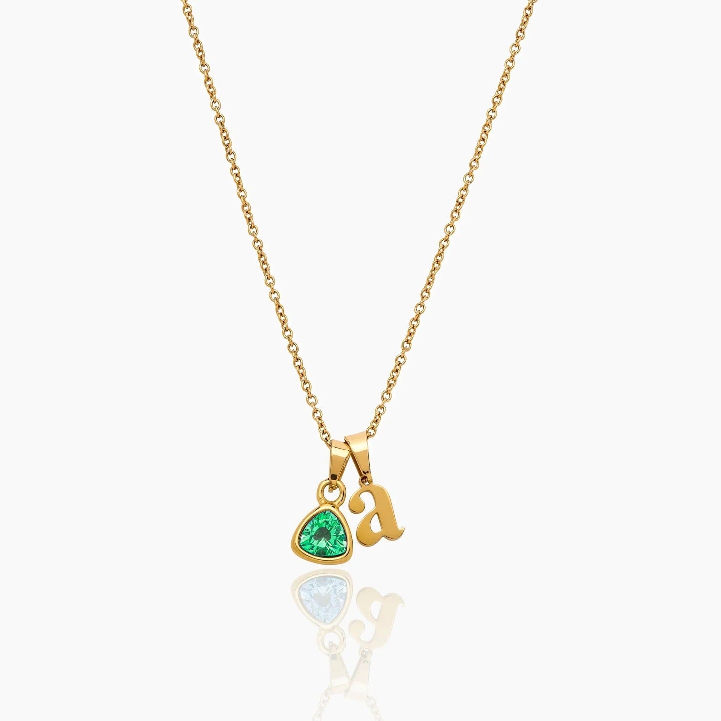 By Heart Kette mit Initiale & Geburtsstein