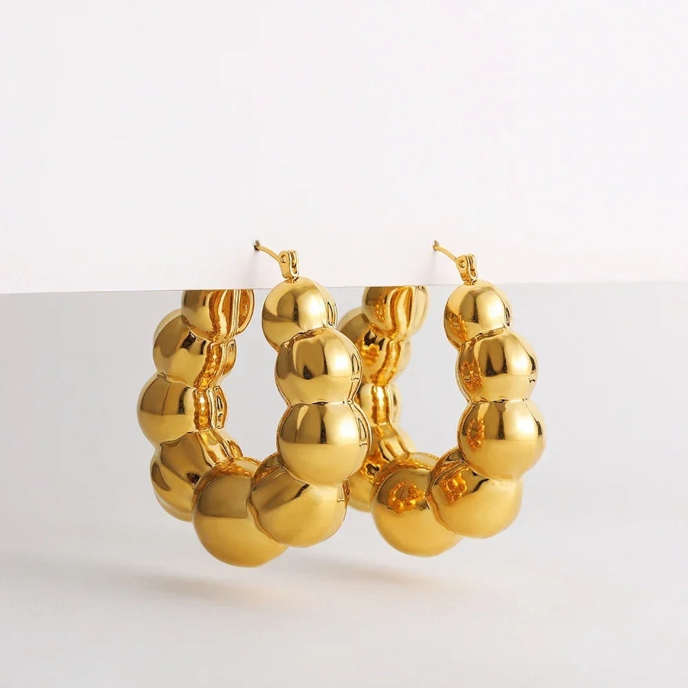 Vintage Ohrringe, Gold