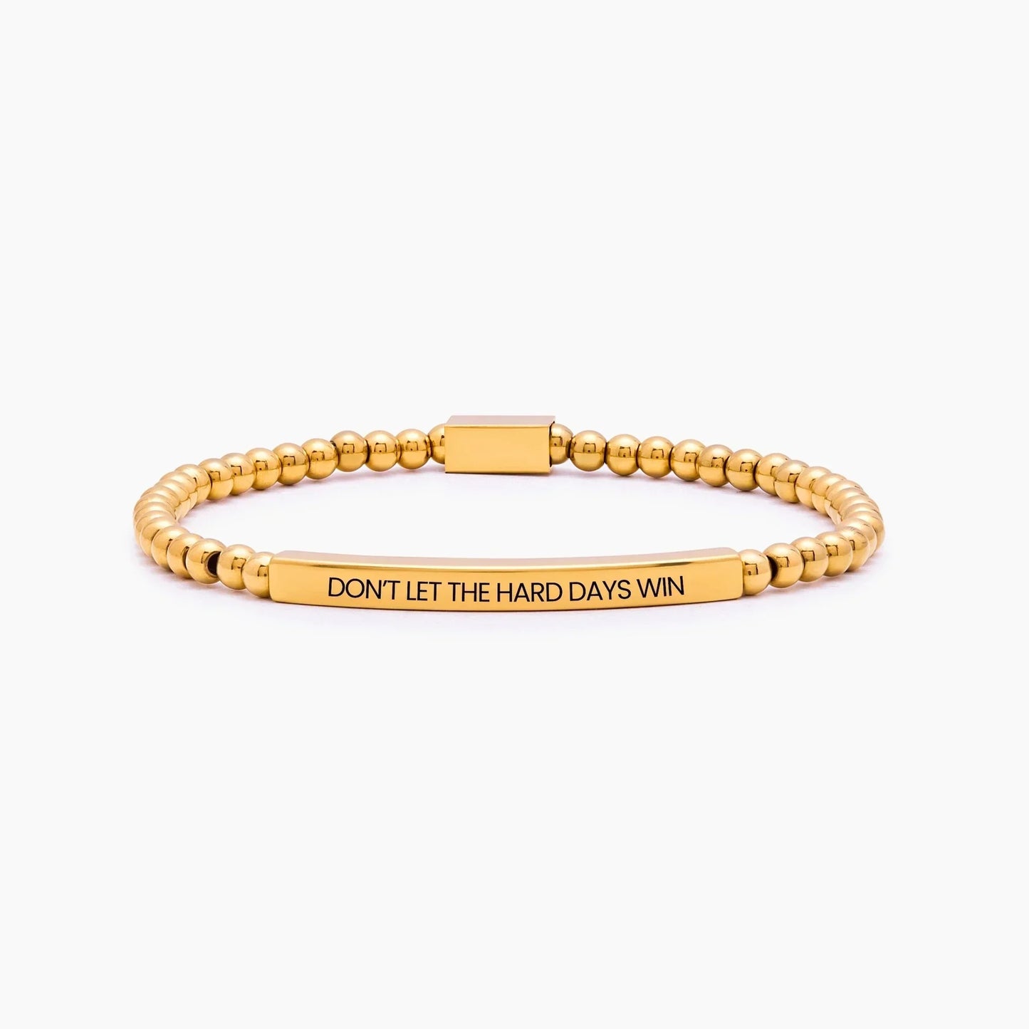 Perlenarmband "Don't Let The Hard Days Win"