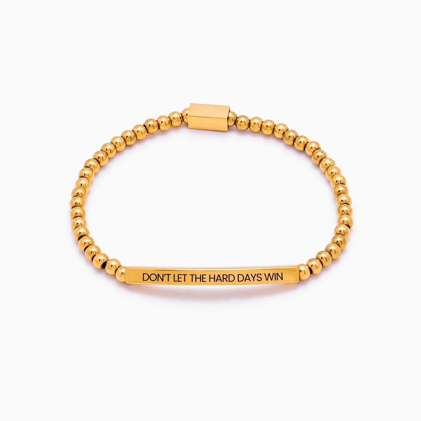 Perlenarmband "Don't Let The Hard Days Win"