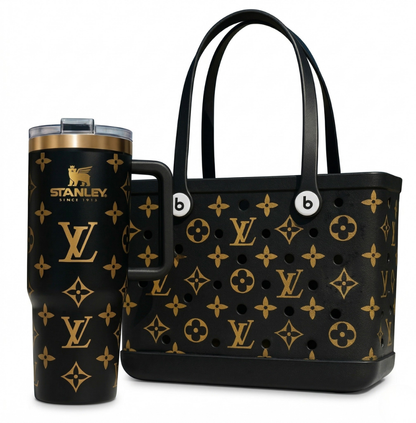 LuxeCarry Duo-Set im Bogg-Stil — Tragetasche +  Tumbler