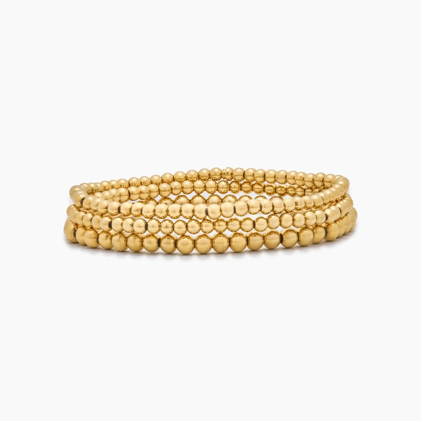 433 Goldenes Perlenarmband-Set