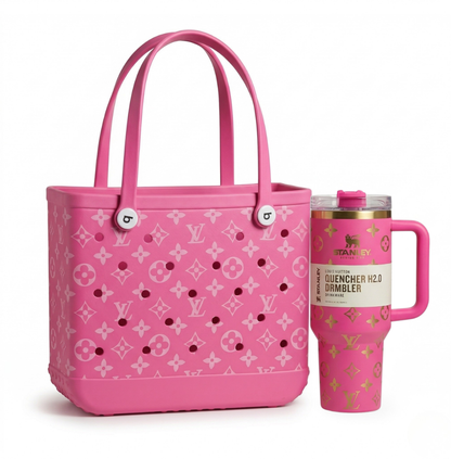 LuxeCarry Duo-Set im Bogg-Stil — Tragetasche +  Tumbler