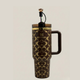 Holografischer Monogramm Quencher Tumbler  (1,2 l) – Braun