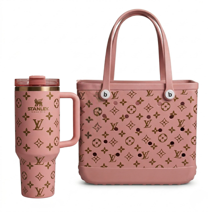 LuxeCarry Duo-Set im Bogg-Stil — Tragetasche +  Tumbler