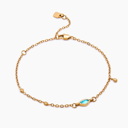 Aqua-Tropfen-Armband