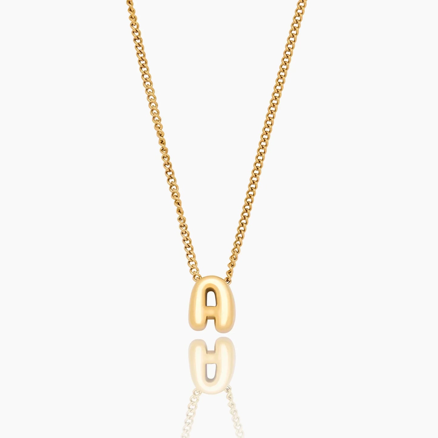 Kette mit Bubble-Initial-Anhänger