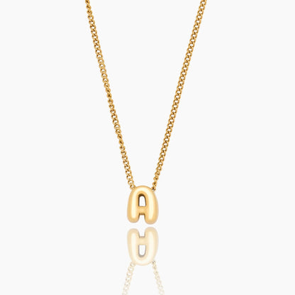 Kette mit Bubble-Initial-Anhänger