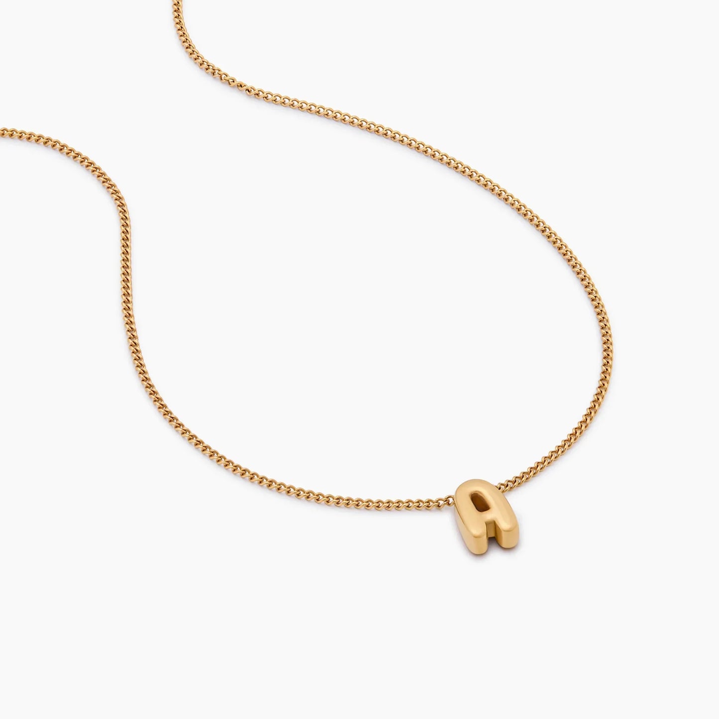 Kette mit Bubble-Initial-Anhänger