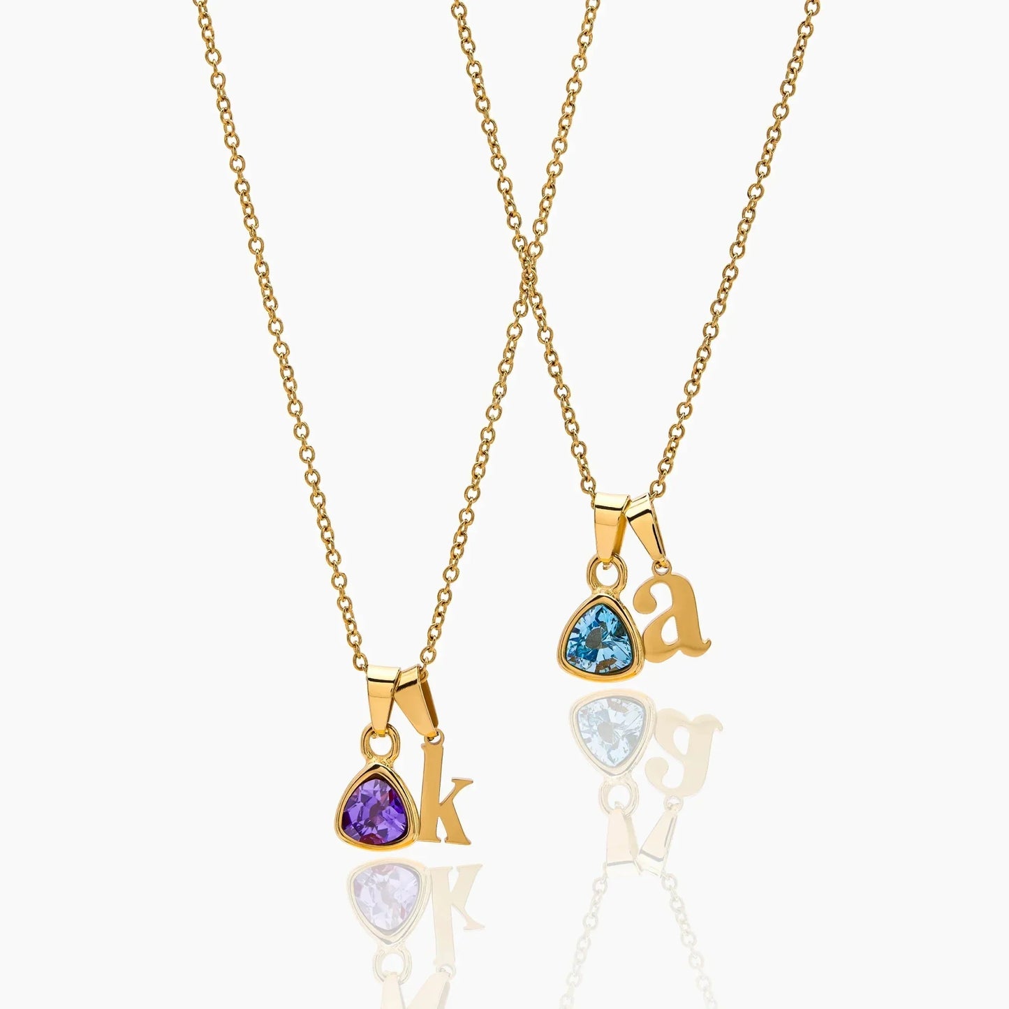 By Heart Kette mit Initiale & Geburtsstein