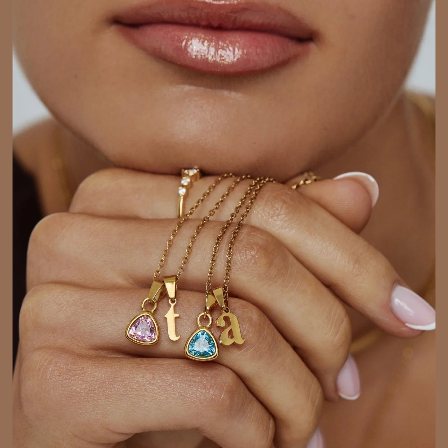 By Heart Kette mit Initiale & Geburtsstein