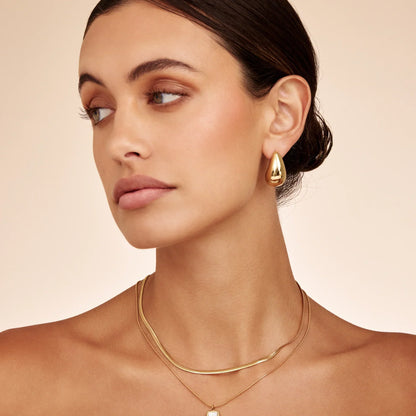 Chunky Teardrop Ohrringe
