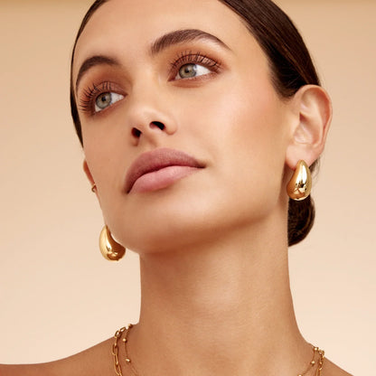 Chunky Teardrop Ohrringe