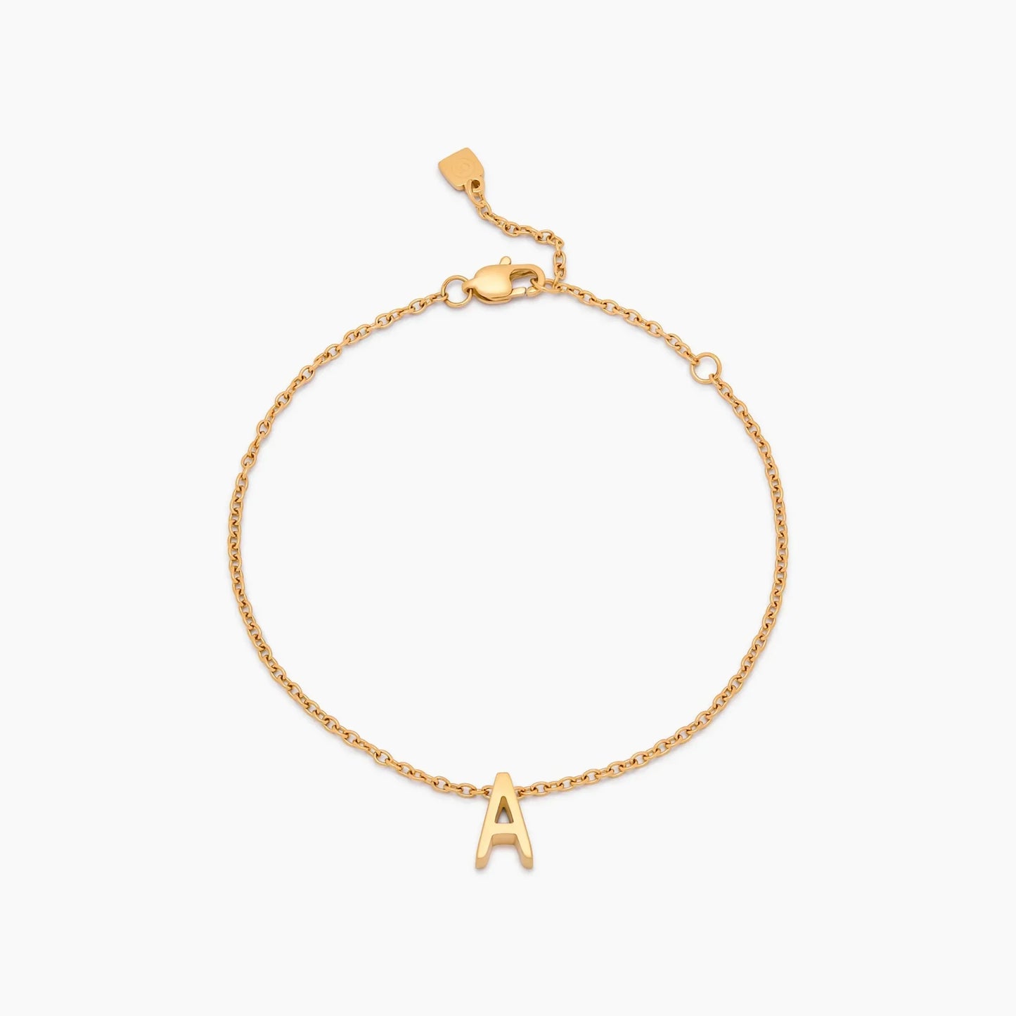 Zartes Initial-Charm-Armband