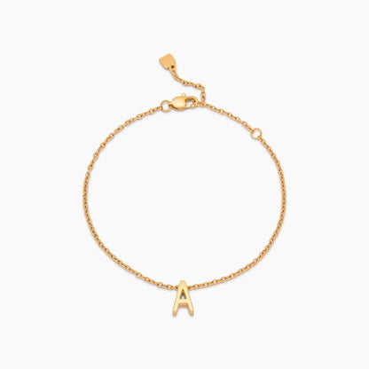 Zartes Initial-Charm-Armband