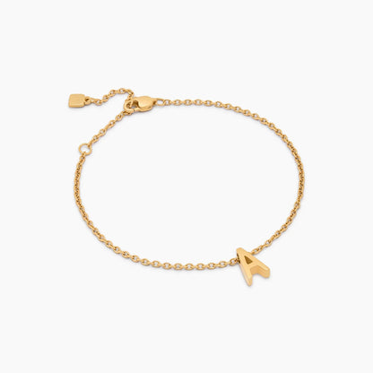 Zartes Initial-Charm-Armband