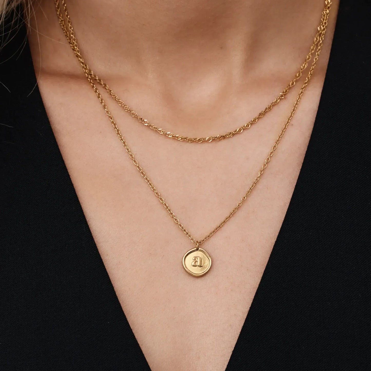 Kette mit Initial-Siegel