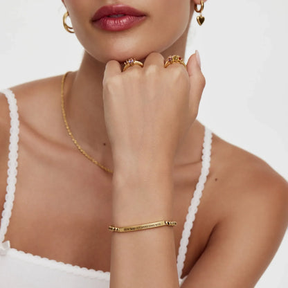 Perlenarmband "Don't Let The Hard Days Win"