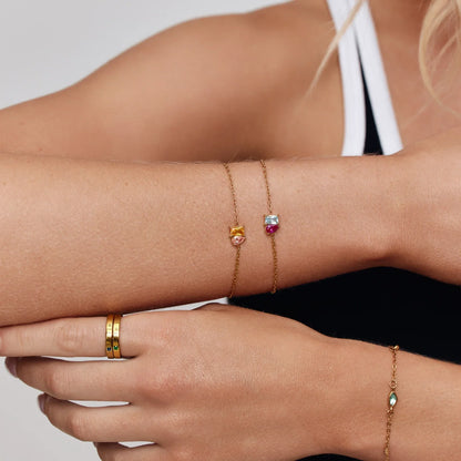 Forever Duo Armband mit Geburtssteinen
