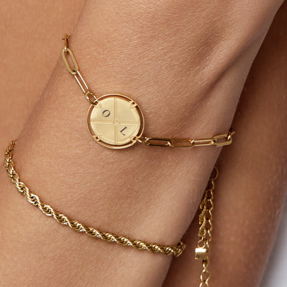 Verstellbares Kordelarmband