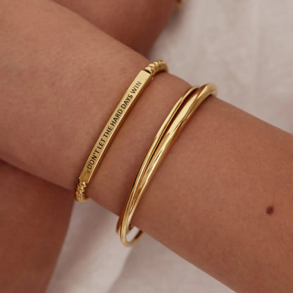 Perlenarmband "Don't Let The Hard Days Win"