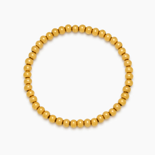 Goldenes Perlenarmband