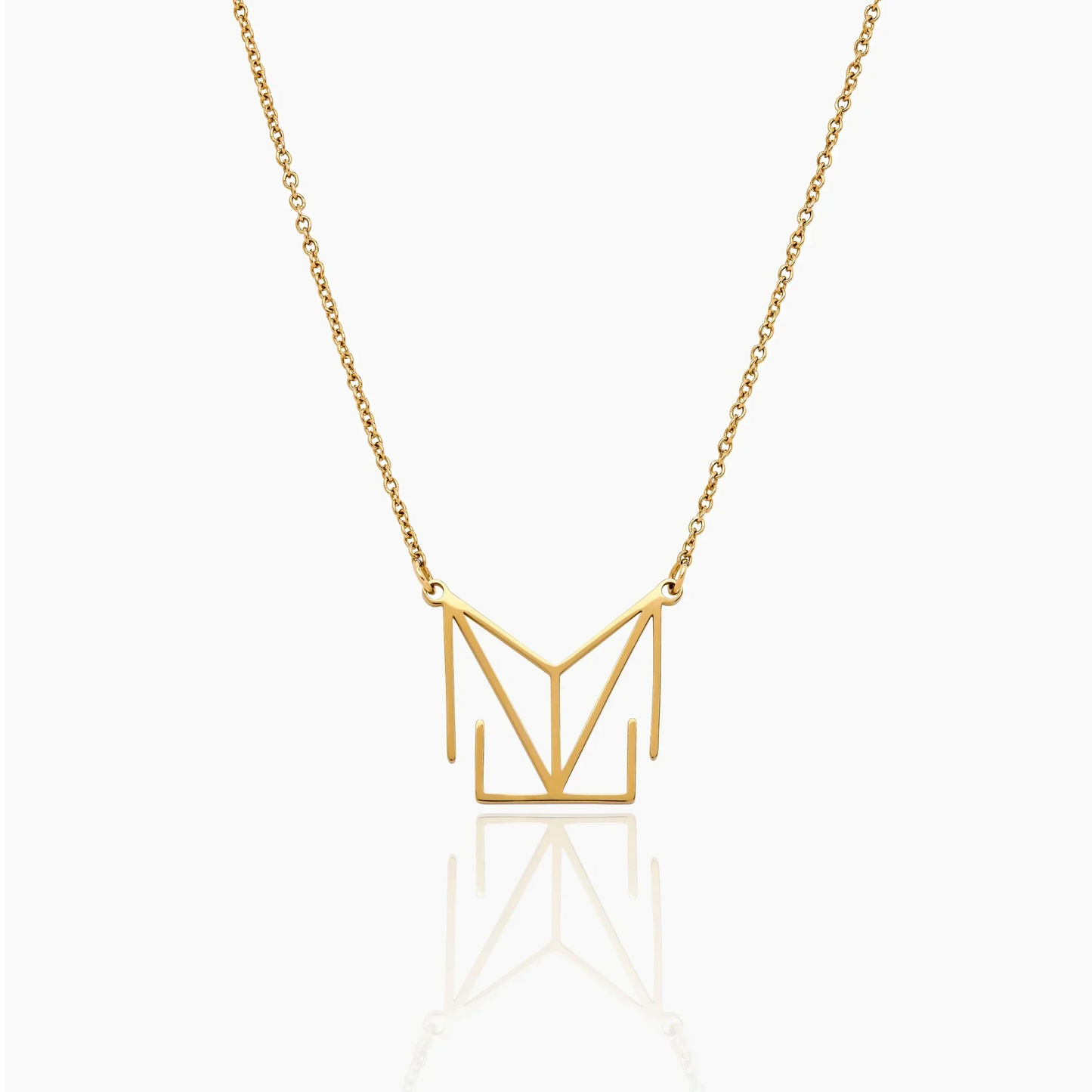 Minimalistische Monogramm-Namenskette