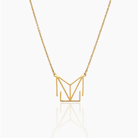 Minimalistische Monogramm-Namenskette