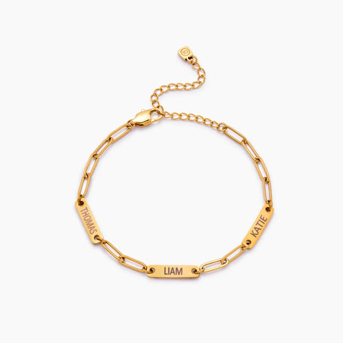 Paperclip Armband mit mehreren Namen