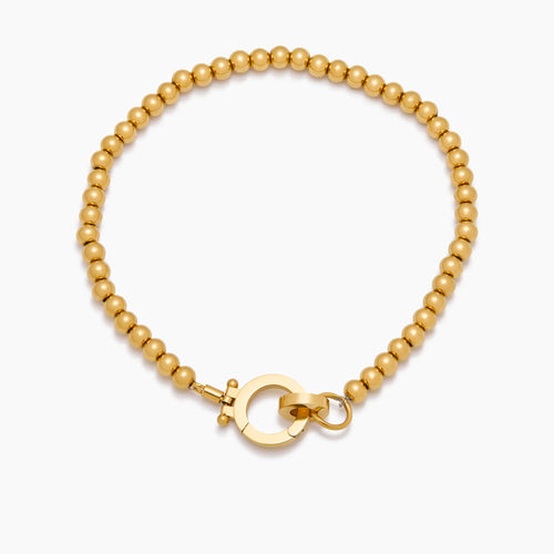 Essential Perlenarmband in Gold