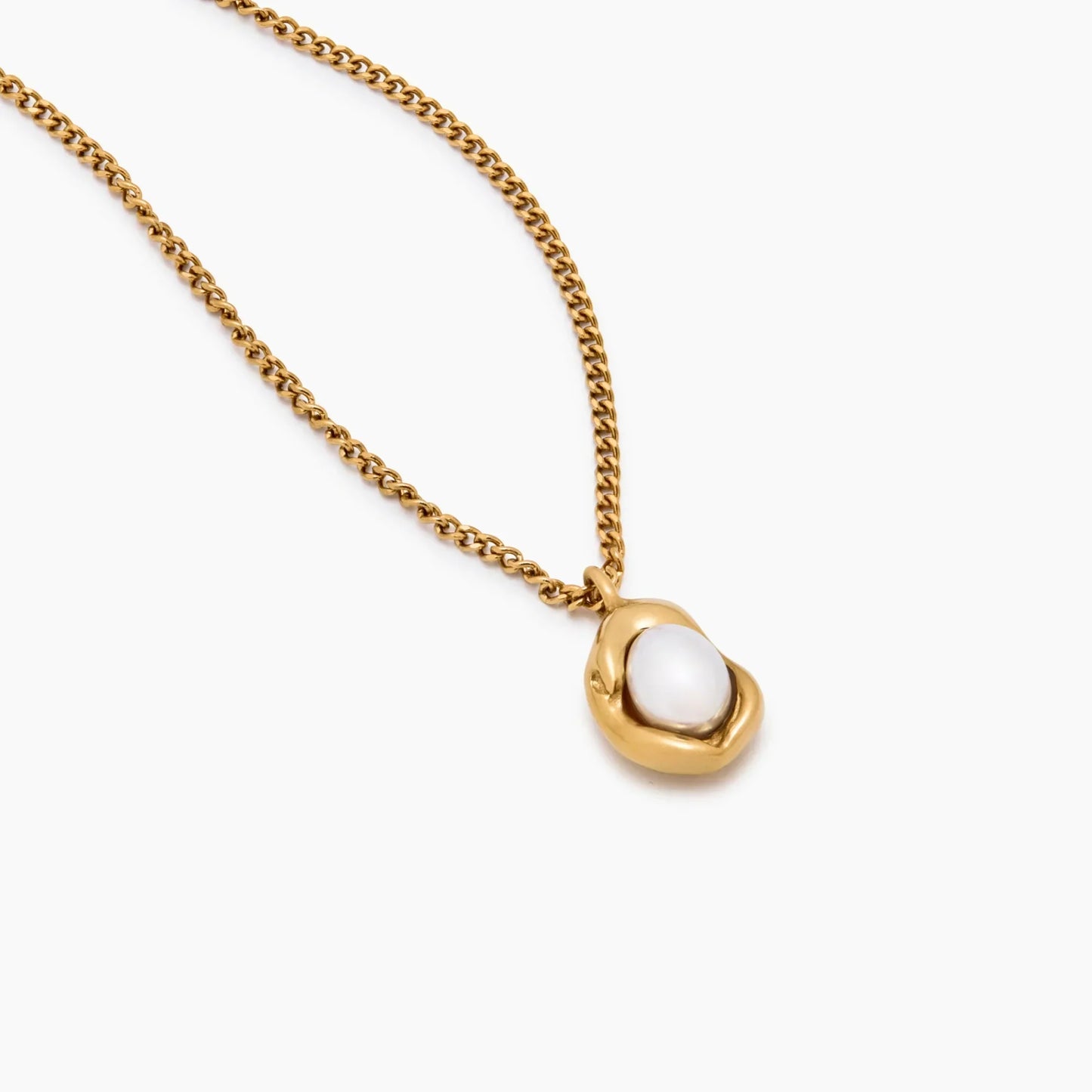 Luna Kette mit Perlen-Tropfen