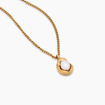 Luna Kette mit Perlen-Tropfen