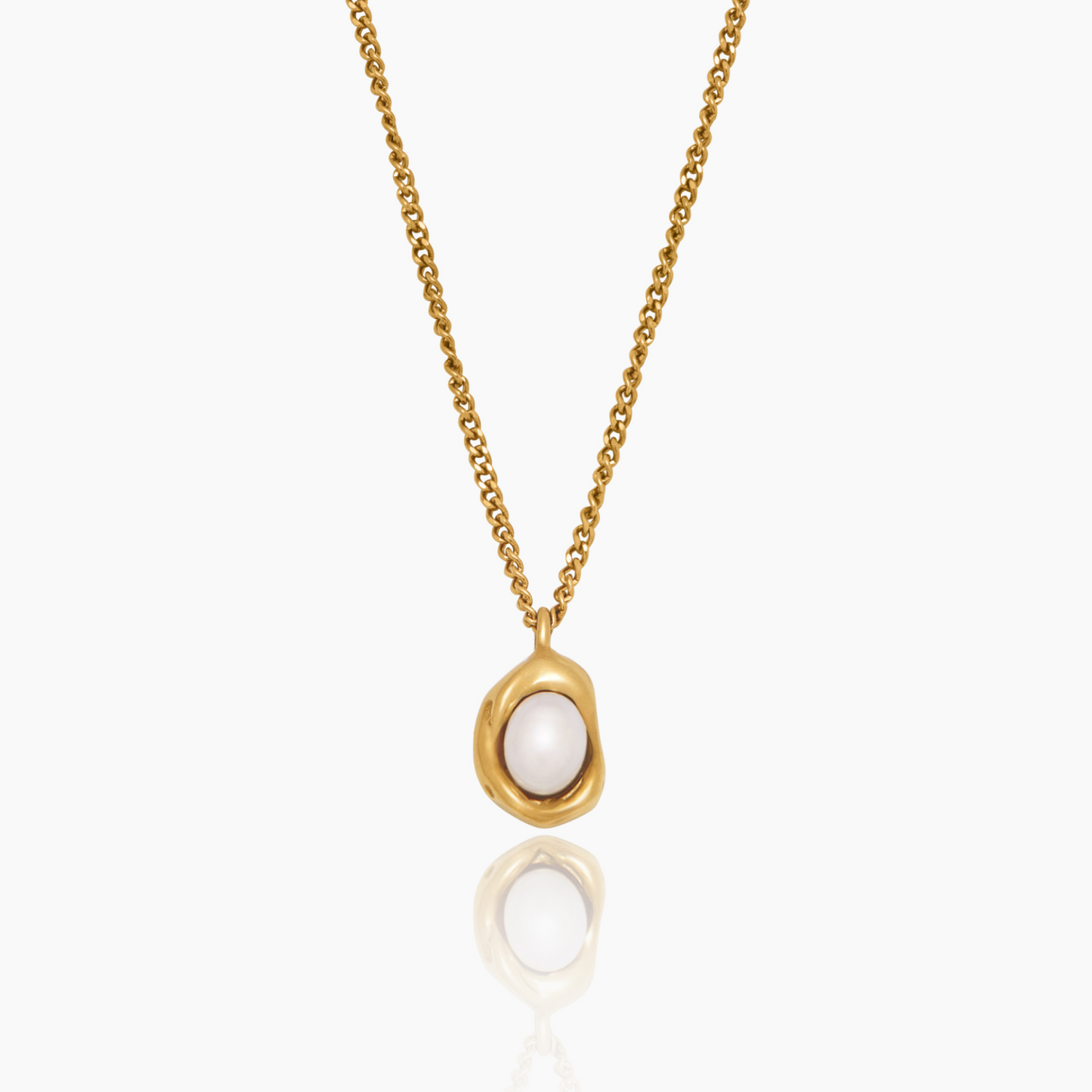 Luna Kette mit Perlen-Tropfen
