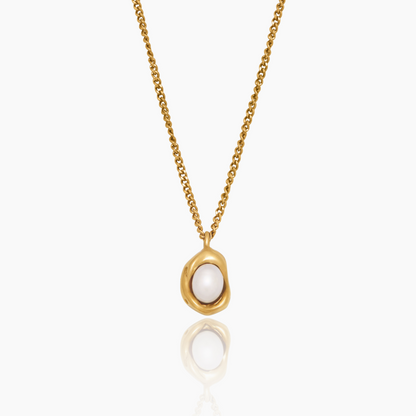 Luna Kette mit Perlen-Tropfen