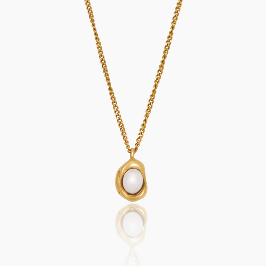 Luna Kette mit Perlen-Tropfen
