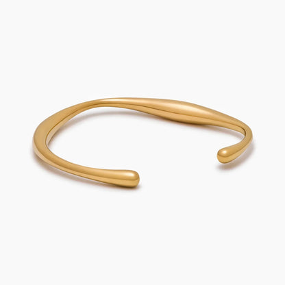 Dune Armreif in Gold