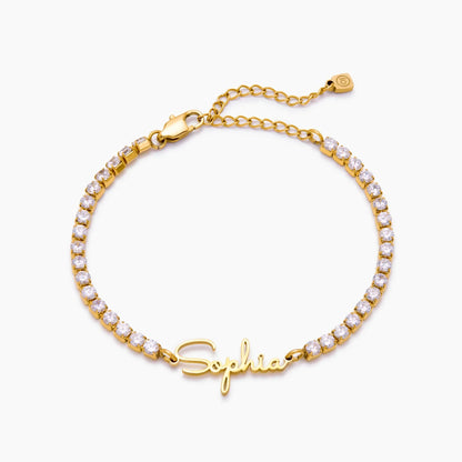 Signature Tennisarmband mit Namen