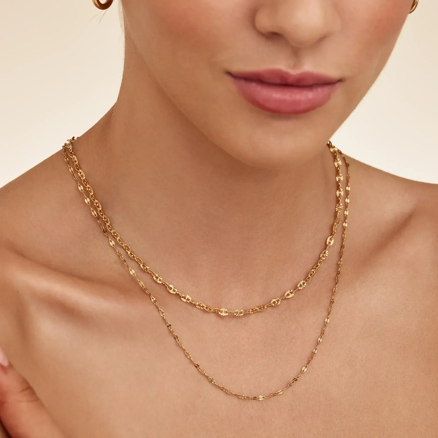 Kette mit Paillettengliedern