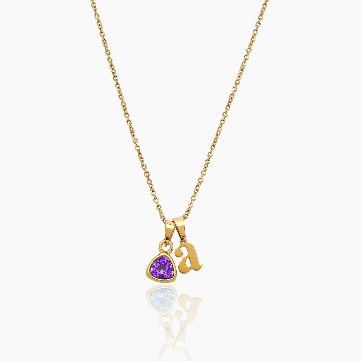 By Heart Kette mit Initiale & Geburtsstein