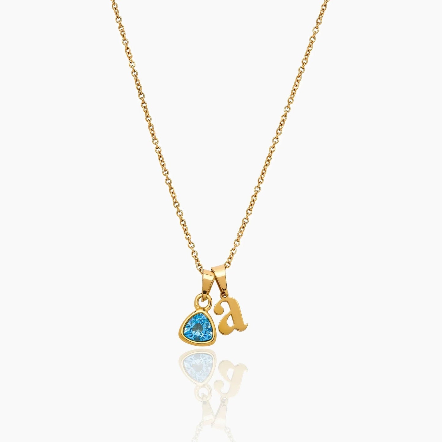 By Heart Kette mit Initiale & Geburtsstein
