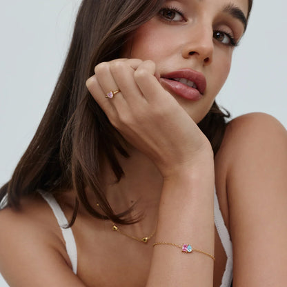 Forever Duo Armband mit Geburtssteinen