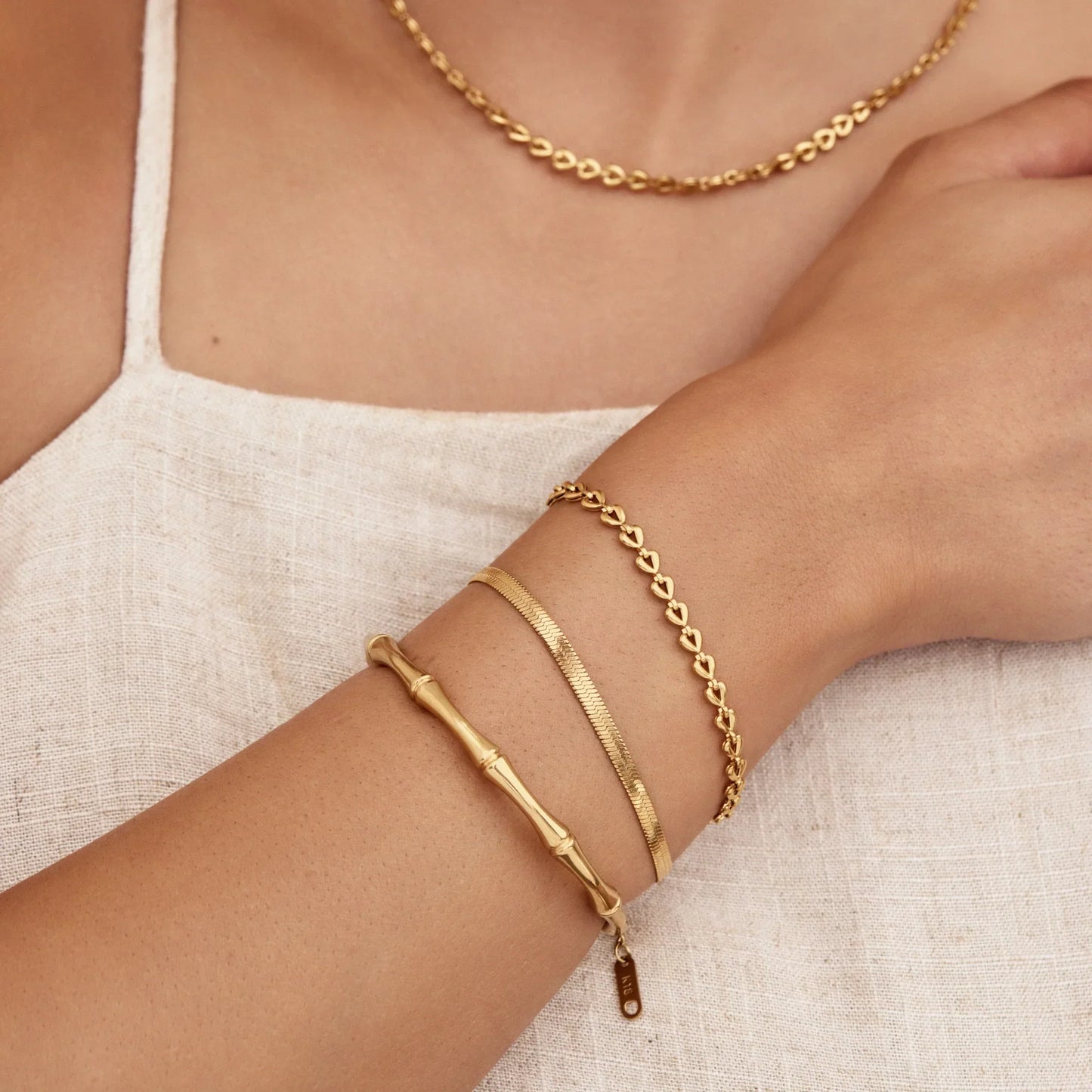 Herzchen-Ketten-Armband