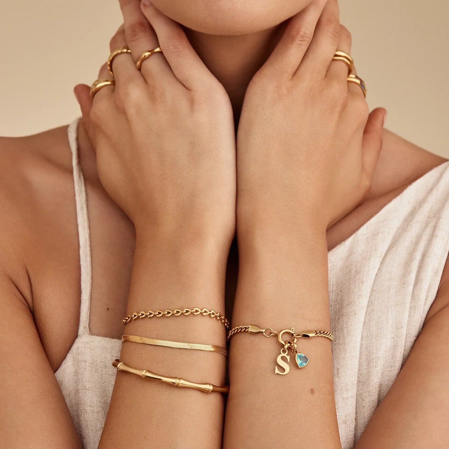 Herzchen-Ketten-Armband