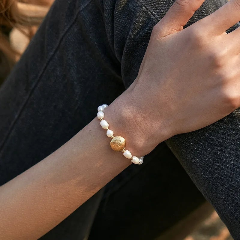Süßwasserperlen-Armband
