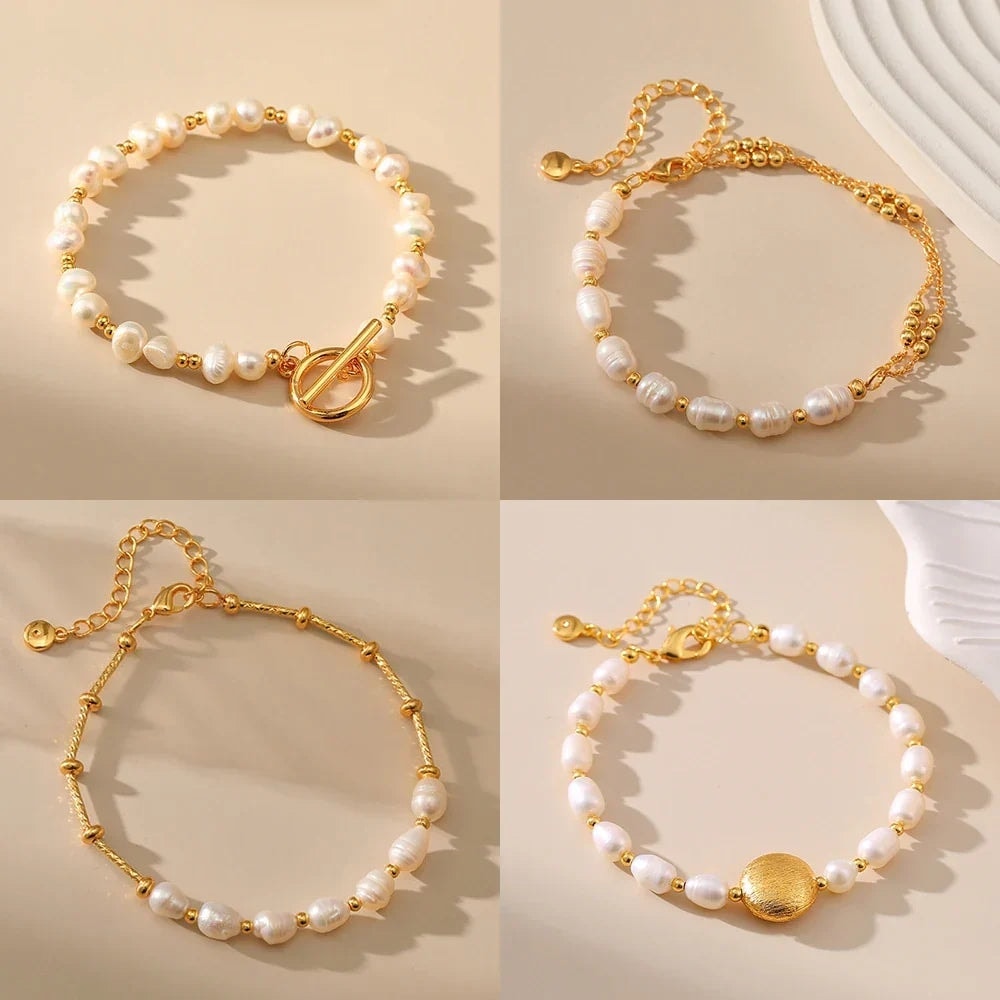 Süßwasserperlen-Armband