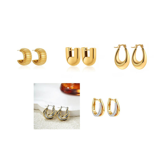 Hoop Edit — 5-teiliges Schmuckset