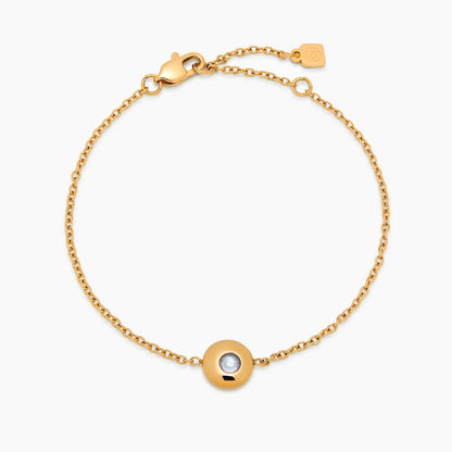 Mini-Geburtsstein-Charm-Armband