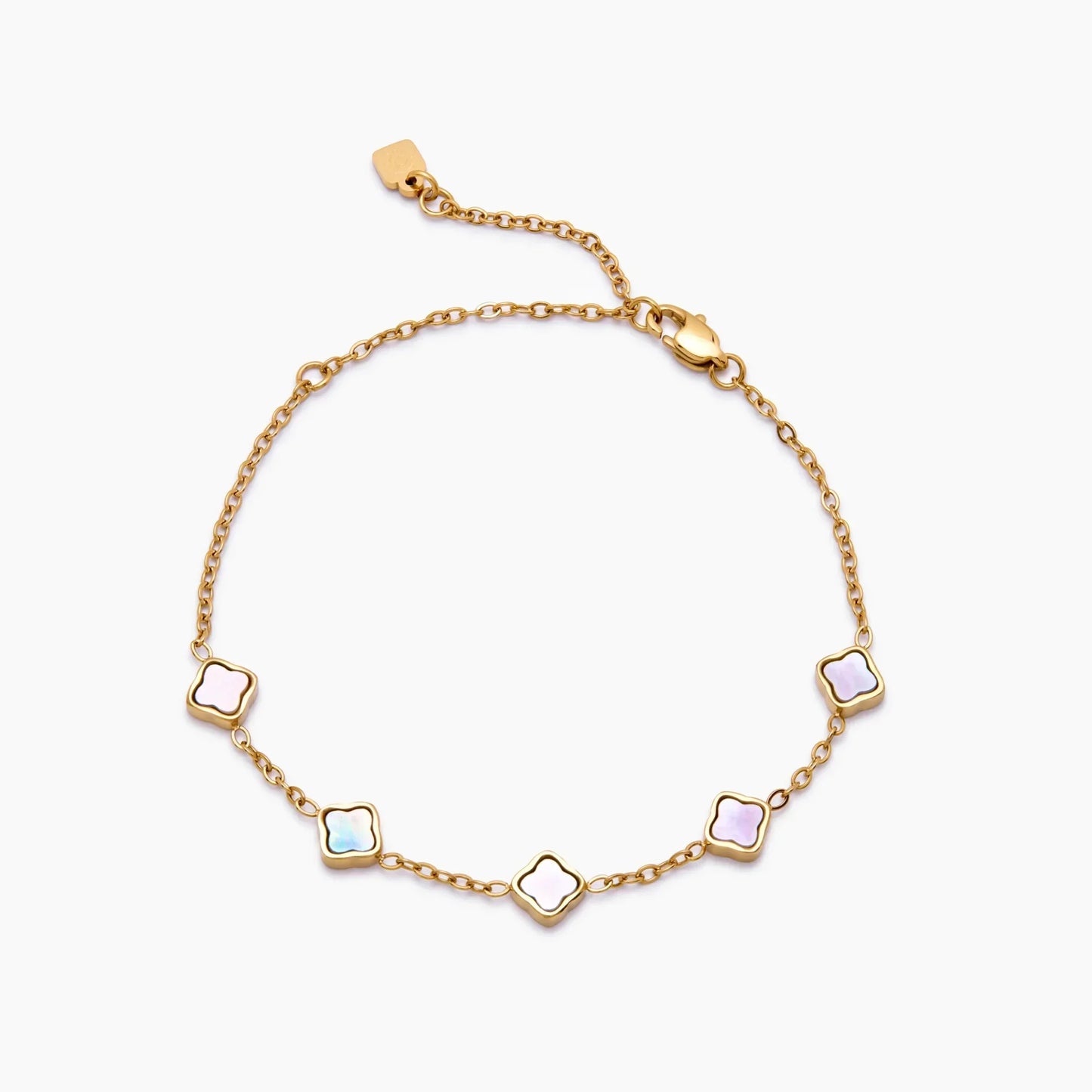 Mini-Perlen-Kleeblatt-Armband
